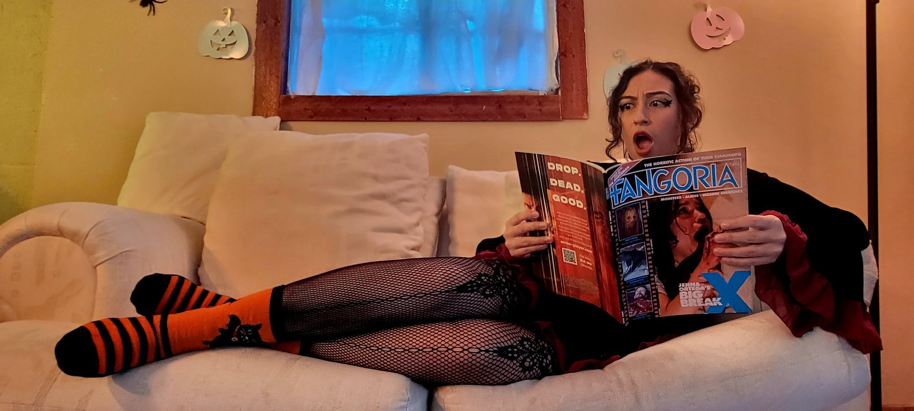 Janet Jurado during the production of Haunt Season.